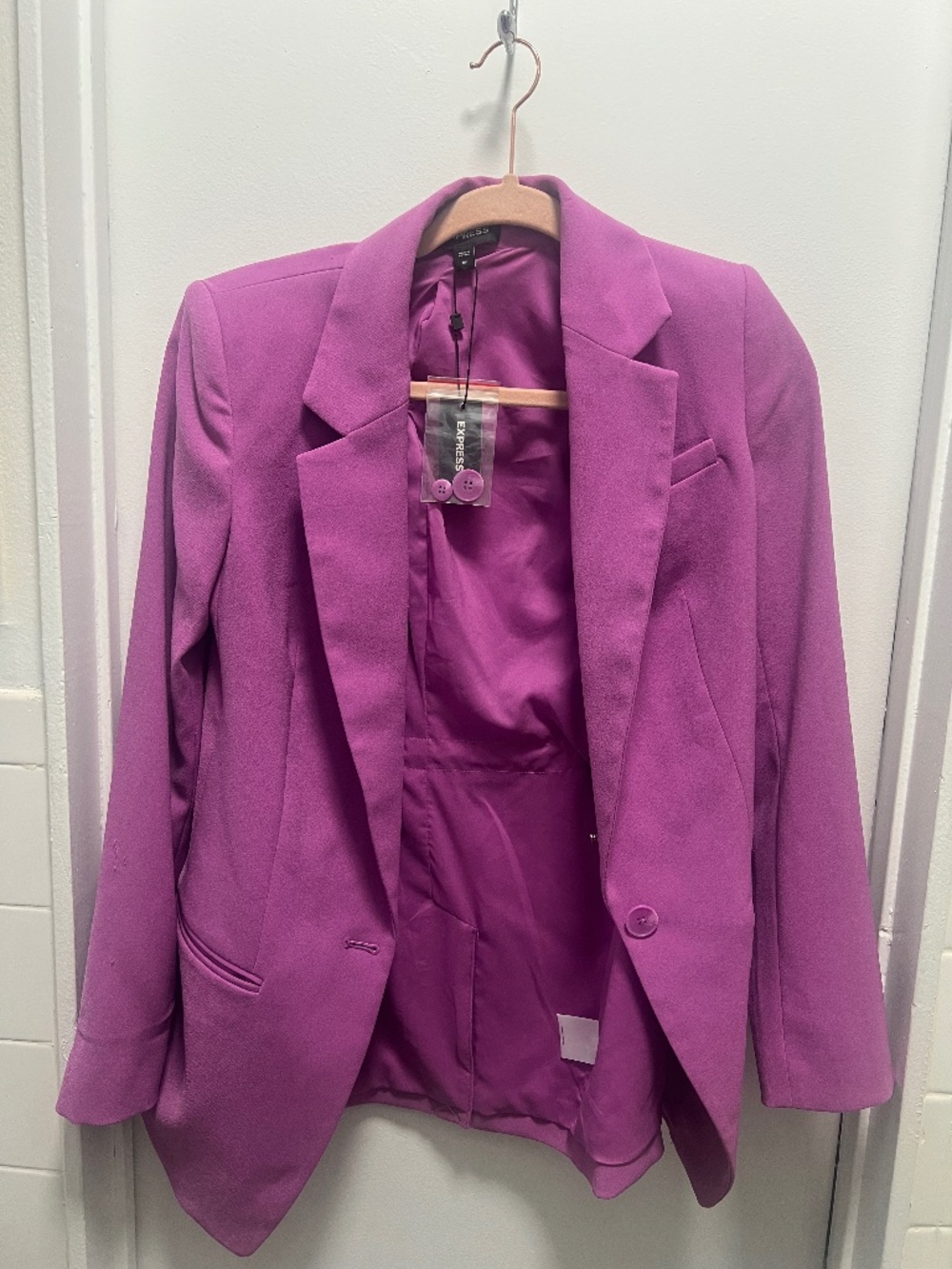 Express Light Purple Cinched Blazer NWT
